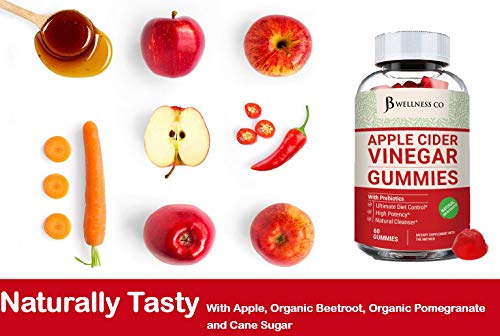 (2-Pack | 120 Gummies) Premium Apple Cider Vinegar Gummies - Raw, Natural, Unfiltered ACV JB Wellness CoUS supplements