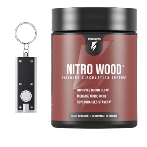 Choi Moid Bundle LED Light Key Chain + Nitro Wood Enhanced Circulation Nitric Oxide GenericAu supplements