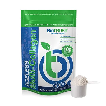 BioTrust Ageless Multi Collagen Peptides Powder – 5 Types (I, II, III, V, X) – Hydrolyzed BioTrustUS supplements