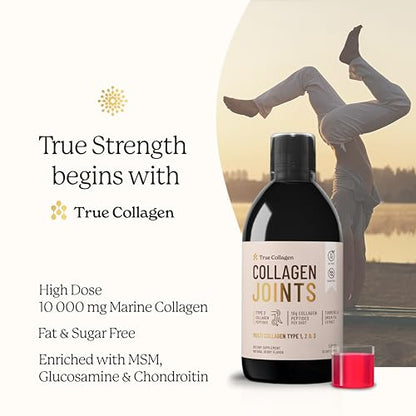 True Collagen Joint Peptides - Pack of 500ml, Berry Flavour | Dietary Supplements with Turmeric & Green Tea Extract True CollagenUS supplements