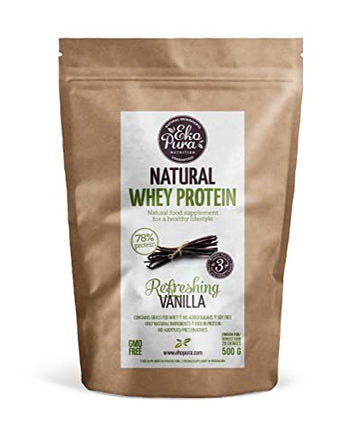 Ekopura Natural Whey Protein - Vanilla - 500g | 78% Protein | 100% Natural Grass Fed Whey EkopuraAu supplements