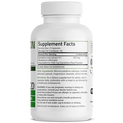 Bronson Dandelion Root High Potency Supplement, Supports Overall Good Health & Well BronsonUS supplements