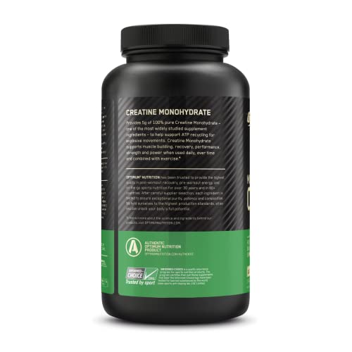 Optimum Nutrition Micronized Creatine Monohydrate Powder, Unflavored, Keto Friendly Optimum NutritionAu supplements