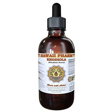 HawaiiPharm Rhodiola Liquid Extract, Organic Rhodiola (Rhodiola Rosea) Tincture 4 oz HawaiiPharmAu supplements