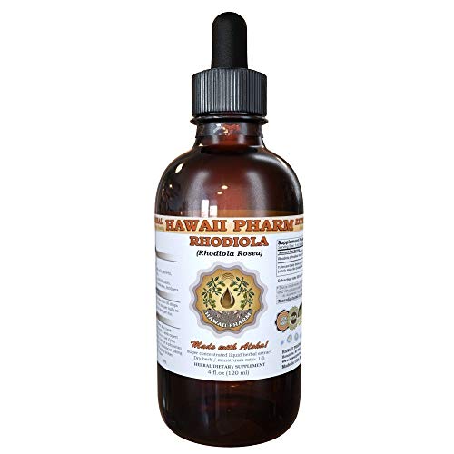 HawaiiPharm Rhodiola Liquid Extract, Organic Rhodiola (Rhodiola Rosea) Tincture 4 oz HawaiiPharmAu supplements