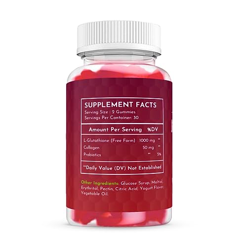 Glutathione Gummies | with Marine Collagen | 1050mg per Serving | Antioxidant Support SunshyneUS supplements