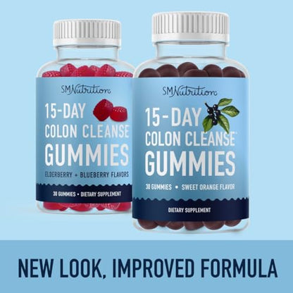 15 Day Colon Cleanse & Detox Gummies | Occasional Constipation & Bloating Relief SMNutritionUS supplements