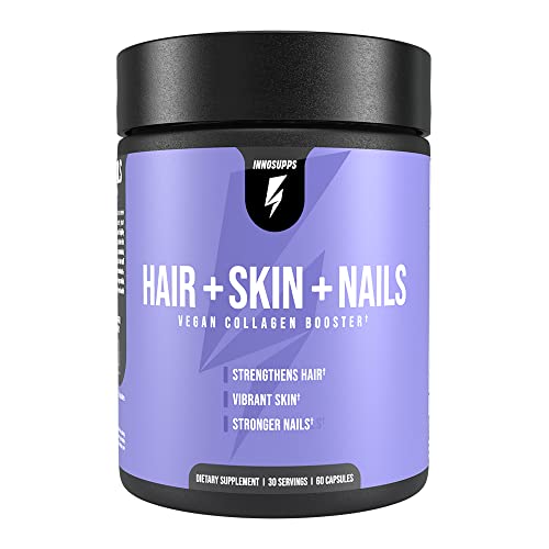 InnoSupps Hair + Skin + Nails | Vegan Collagen Booster | Biotin, Verbasnol, B12, Horsetail InnoSuppsUS supplements