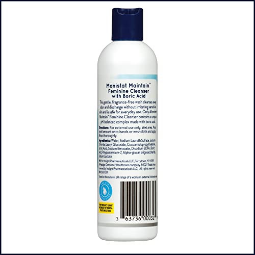 Monistat Boric Acid Feminine Cleanser, Fragrance Free Feminine Wash, 10 Fl MonistatUS supplements