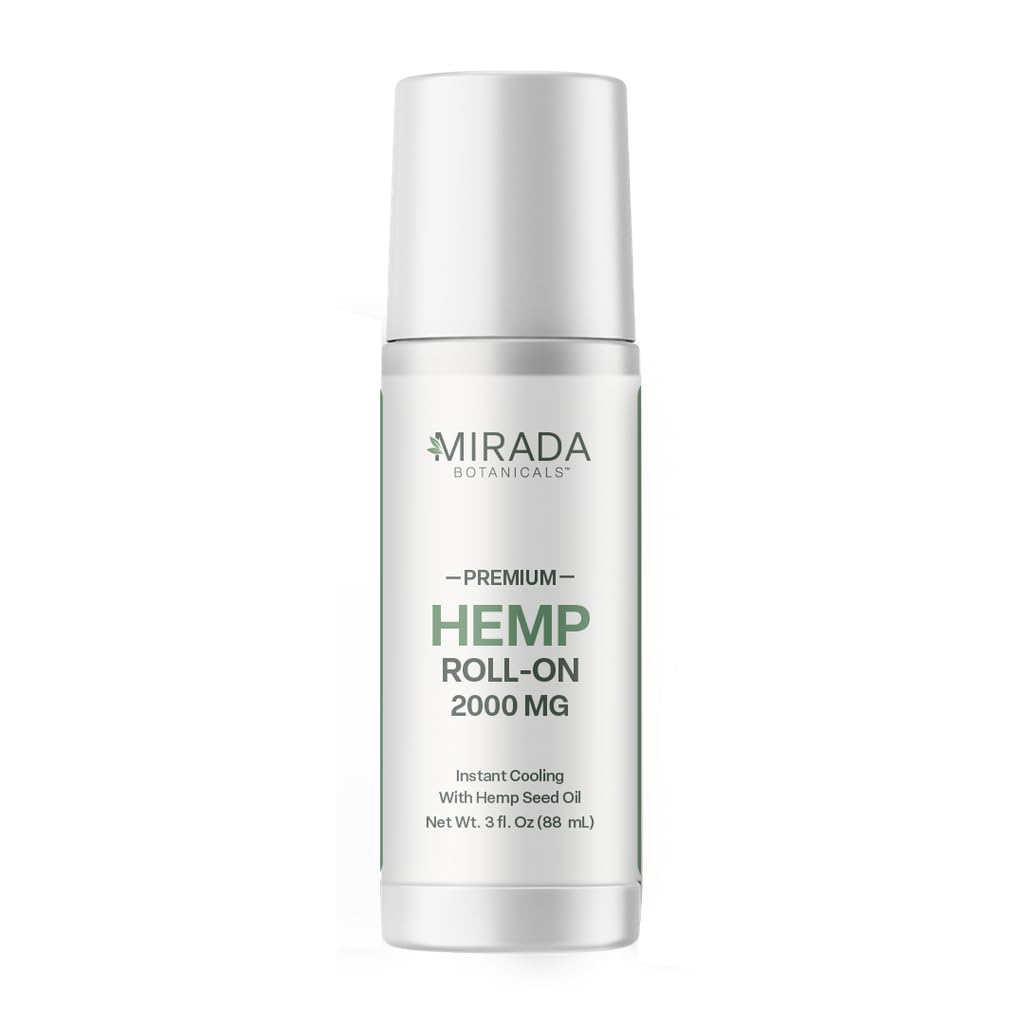 Mirada Botanicals Hemp Cooling Relief Roll-On – 2000mg - Menthol & Arnica – Muscle & Joint Support Mirada BotanicalsAu supplements