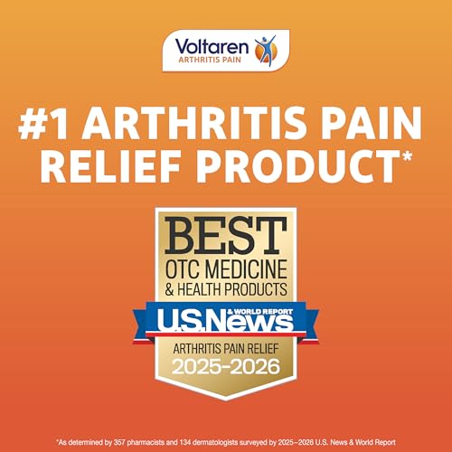 Voltaren Arthritis Pain Gel for Powerful Topical Arthritis Pain Relief with Diclofenac - NEW Easy Open Cap - 100 g Tube And 20 g Travel Size Tube VoltarenAu supplements