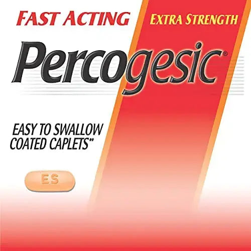 Percogesic Extra Strength Acetaminophen & Diphenhydramine Pain Relief, Fast-Acting Aspirin-Free Fever Reducer & Antihistamine, 60 Count PercogesicAu supplements