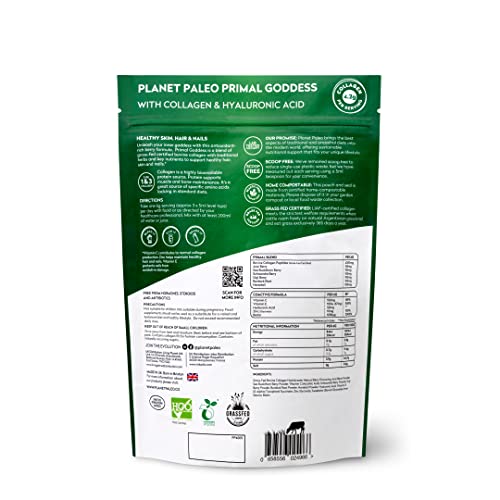 Planet Paleo Primal Goddess -Pure Collagen with Hyaluronic Acid and Zinc (210g, 35 Servings) Planet PaleoAu supplements
