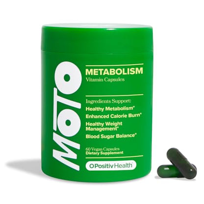 MOTO Metabolism Support for Women - Natural Energy, Curb Cravings, Healthy Metabolism - EGCG O PositivUS supplements