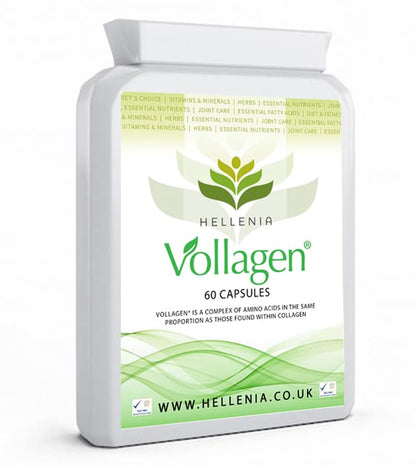 Hellenia Vollagen 500mg - 60 Capsules - Vegan Collagen HelleniaUS supplements