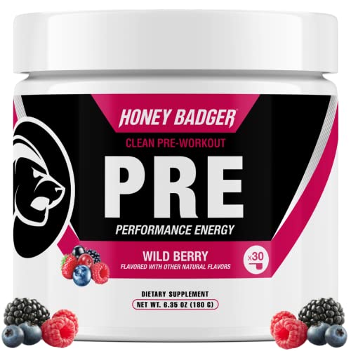 Honey Badger Pre Workout Powder, Keto Vegan Preworkout for Men & Women with Vitamin C Honey BadgerAu supplements