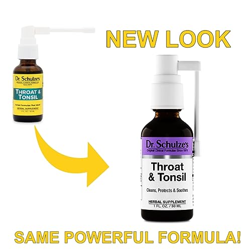 Dr. Schulze's Throat & Tonsil | Cool, Soothe & Protect | Herbal Supplement | Vegan & Koshe Dr. Schulze'sUS supplements