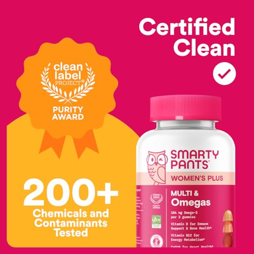 SmartyPants Women's Multivitamin Gummies - Improved Formula: Omega 3 (DHA/EPA), Methylfolate, CoQ10, Vitamin D3, C, Vitamin B12, B6, A, K & Zinc SmartyPantsAu supplements