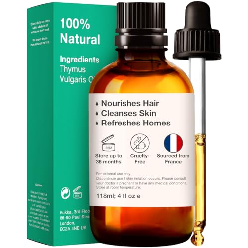 Kukka Thyme Essential Oil for Hair Thyme Oil for Skin - 100% Natural Thyme Essential Oil for Diffuser KUKKA essential oilsAu supplements