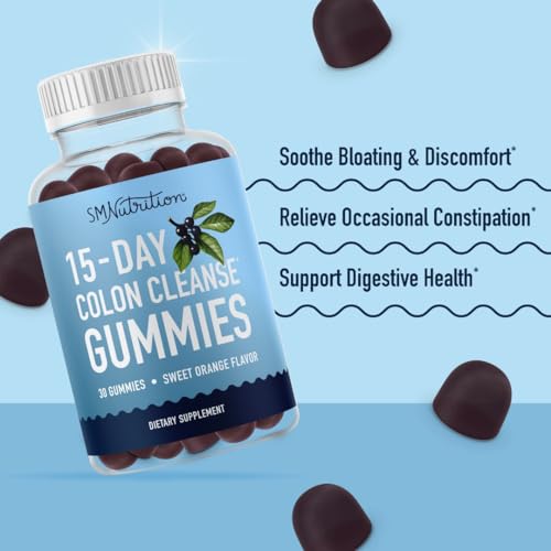 15 Day Colon Cleanse & Detox Gummies | Occasional Constipation & Bloating Relief SMNutritionAu supplements