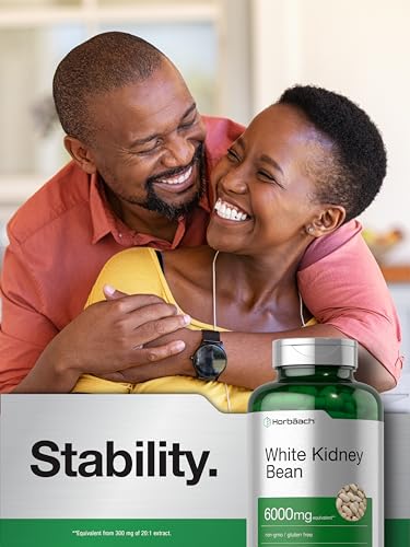 White Kidney Bean Extract Capsules | 6000mg | 400 Count | Non-GMO & Gluten Free HorbäachUS supplements