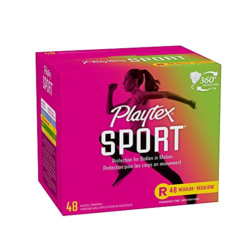 Playtex Sport Tampons, Regular Absorbency, Fragrance-Free - 48ct (Packaging May Vary) PLAYTEXAu supplements