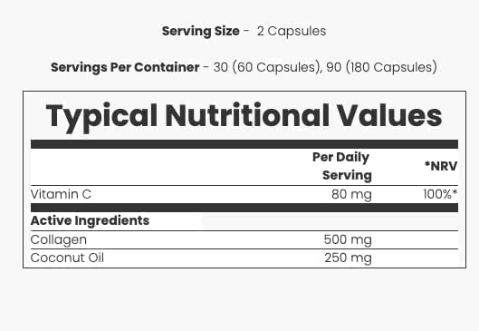 Coconut + Collagen (180 Capsules) - Myvitamins MyVitaminsAu supplements