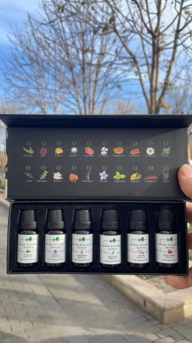Essential Oils Set 100% Pure Natural DR.NITTA Top 6 Oils for Massage,Diffusers,Humidifier DR.NITTAAu supplements
