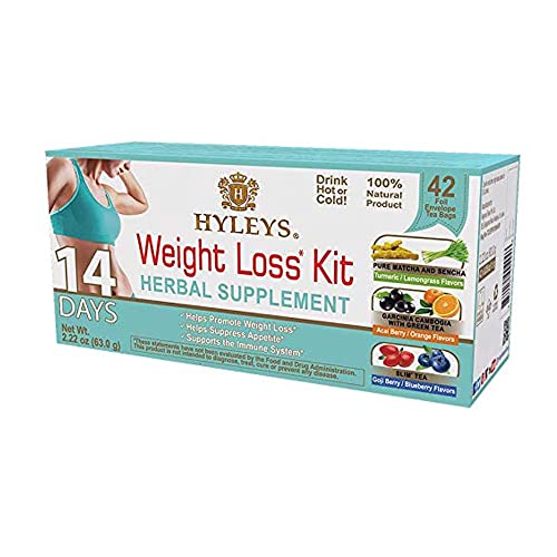 HYLEYS Tea for Cleanse and Weight Loss - New 14 Day Weight Loss Kit - 42 Tea Bags HYLEYSUS supplements