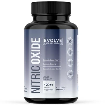 Evolve Nutraceuticals Nitric Oxide Booster 5X Strength, 120ct, Stamina & Endurance Evolve NutraceuticalsUS supplements