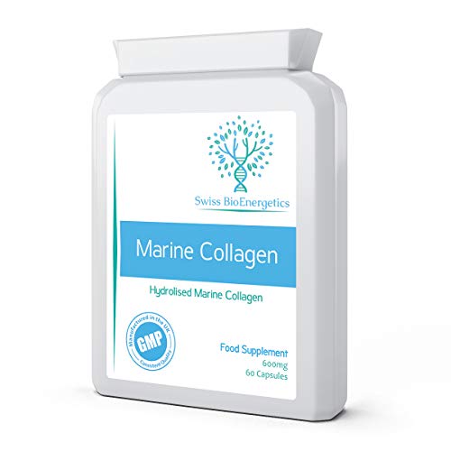 Marine Collagen 600mg 60 Capsules - Highly Bioavailable Naticol® Type 1 swiss bioenergeticsAu supplements
