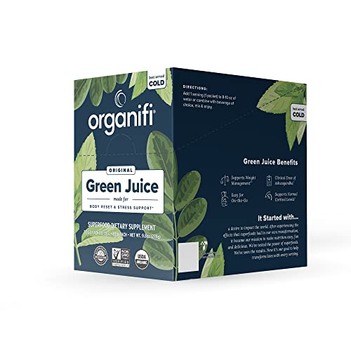 Organifi: GO Packs - Green Juice - Organic Superfood Supplement Powder - 30 Count OrganifiUS supplements