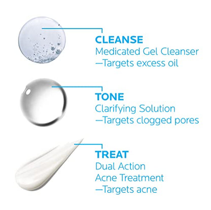 La Roche-Posay Effaclar Dermatological 3 Step Acne Treatment System La Roche-PosayUS supplements