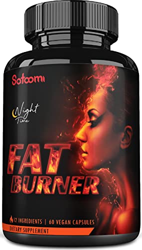 12in1 Night Time Fat Burner for Women - VitaminD.3, Garcinia Cambogia, White Kidney Bean SatoomiUS supplements