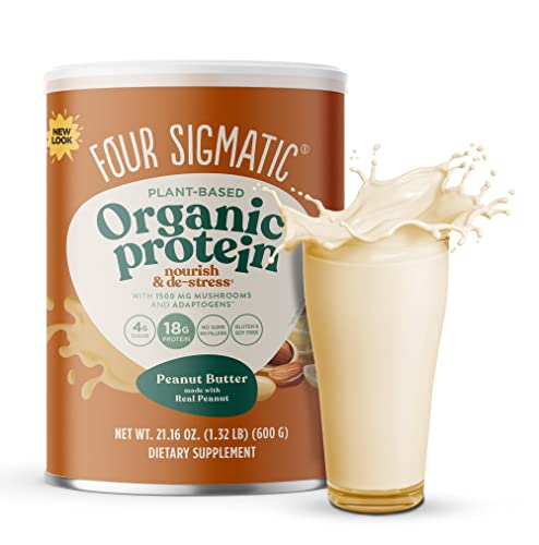 Four Sigmatic Organic Plant-Based Protein Powder Peanut Butter Protein with Lion’s Mane Four SigmaticUS supplements