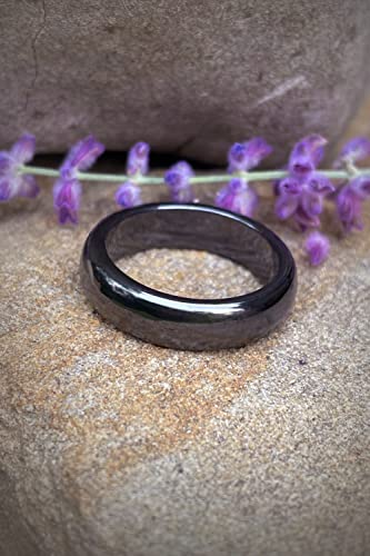 Genuine Magnetic Hematite Rings, 3 Rings in Each Order, Black Hematite Ring LUXSTRAUS supplements
