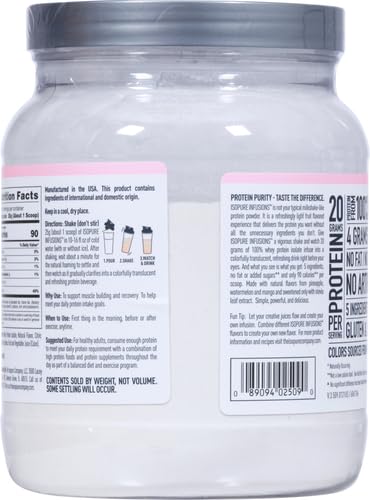 Isopure Protein Powder, Clear Whey Isolate Protein, Post Workout Recovery Drink Mix IsopureUS supplements