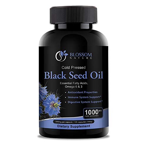 Black Seed Oil Capsules 1000mg - Premium Black Cumin Seed Oil Capsules - Black Seed Blossom NatureAu supplements