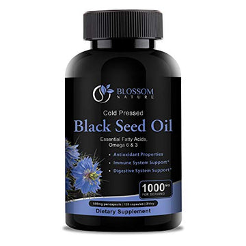Black Seed Oil Capsules 1000mg - Premium Black Cumin Seed Oil Capsules - Black Seed Blossom NatureAu supplements