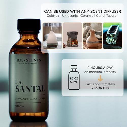 Essential Oil Blend Diffuser Oil – Santal Essential Oil, Hotel Inspired Home fragrance oil for diffuser Time ScentsAu supplements