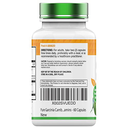 tnvitamins Garcinia Cambogia Extract Capsules (1000 MG x 60 Pills) with HCA & Chromium tnvitaminsUS supplements