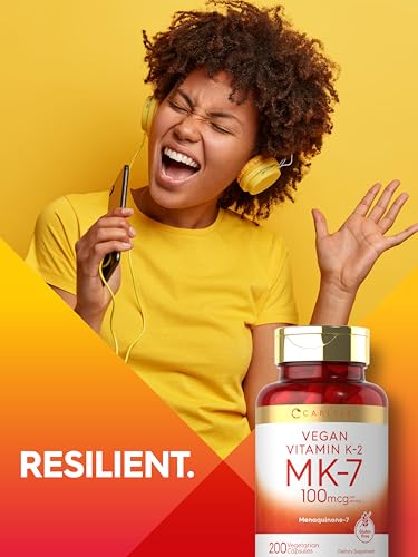 Carlyle Vitamin K2 MK7 100mcg | 200 Vegan Capsules | Menaquinone-7 Supplement CarlyleUS supplements