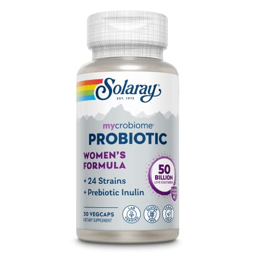 SOLARAY Mycrobiome Probiotic Women’s Formula, 24 Strains Plus Prebiotic Inulin SOLARAYUS supplements