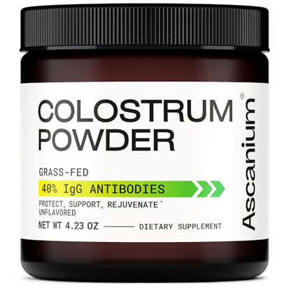 Colostrum Powder - Grass-Fed 40% IgG Colostrum Supplement Powder - Bovine AscaniumUS supplements