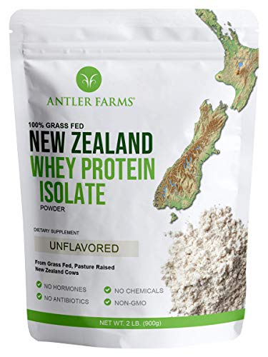 Antler Farms - 100% Grass Fed New Zealand Whey Protein Isolate, Unflavored, 30 Servings Antler FarmsUS supplements