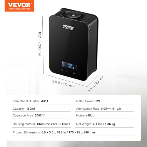 VEVOR Upgrade HVAC Scent Diffuser, Smart Scent Air Machine for Home, 180ML with Cold Air Technology VEVORAu supplements
