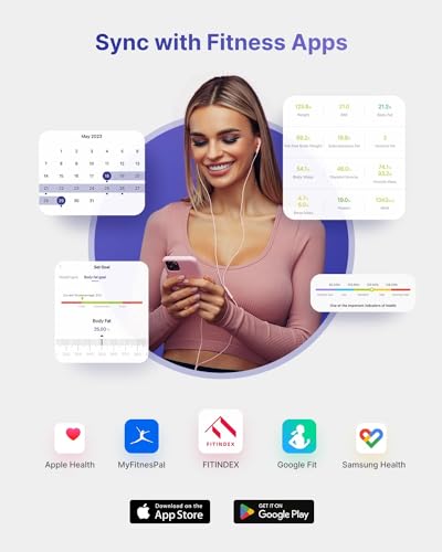 FITINDEX Smart Scale, FSA HSA Eligible Scale for Body Weight, Body Fat Scale with All-in-one FITINDEXUS supplements