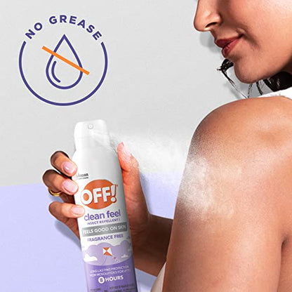 OFF! Clean Feel Insect Repellent Aerosol with 20% Picaridin, Bug Spray OFF!US supplements