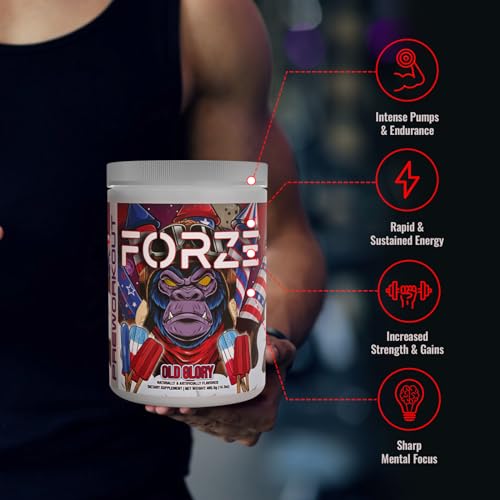 Forze Pre Workout Powder, Beta Alanine, L-Taurine & Dual-Source Caffeine for Sustained ForzeAu supplements