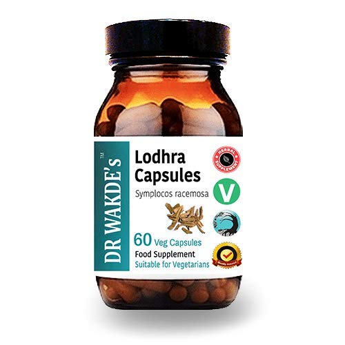 DR WAKDE's Organic Lodhra Capsules (Symplocos racemosa) I 100% Natural Herbal Supplement I 60 Veggie Capsules DR WAKDE'sAu supplements